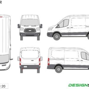 ford transit 250 template