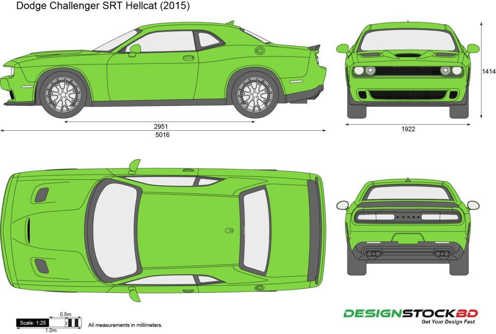 Dimensions Of Dodge Challenger