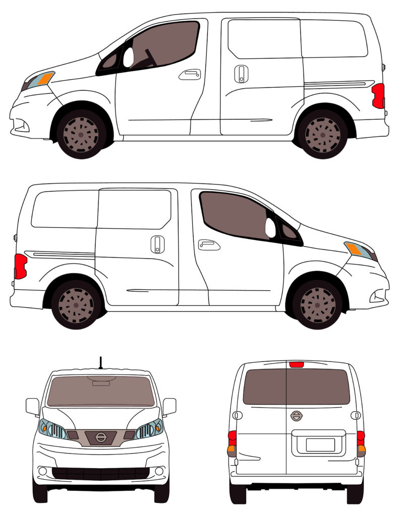 Схема запчастей nissan nv200