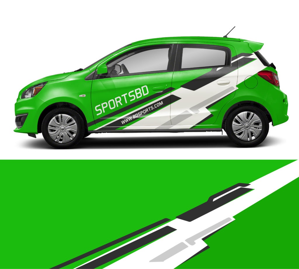 Car wrap design Sports Car Design Vehicle Wrap design Printable