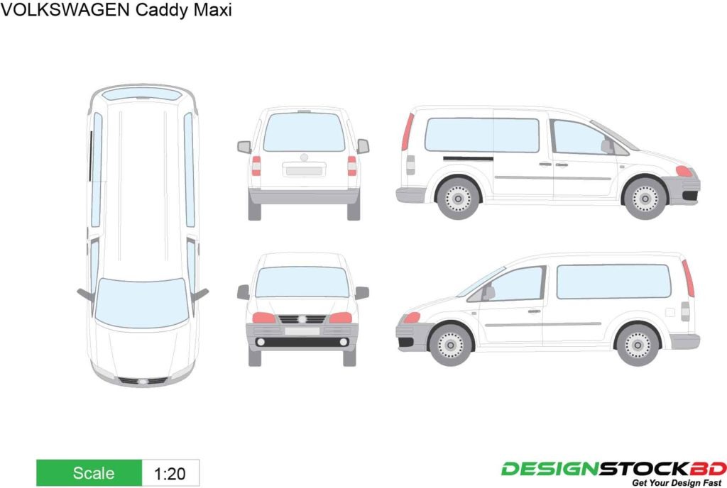 Volkswagen caddy размеры