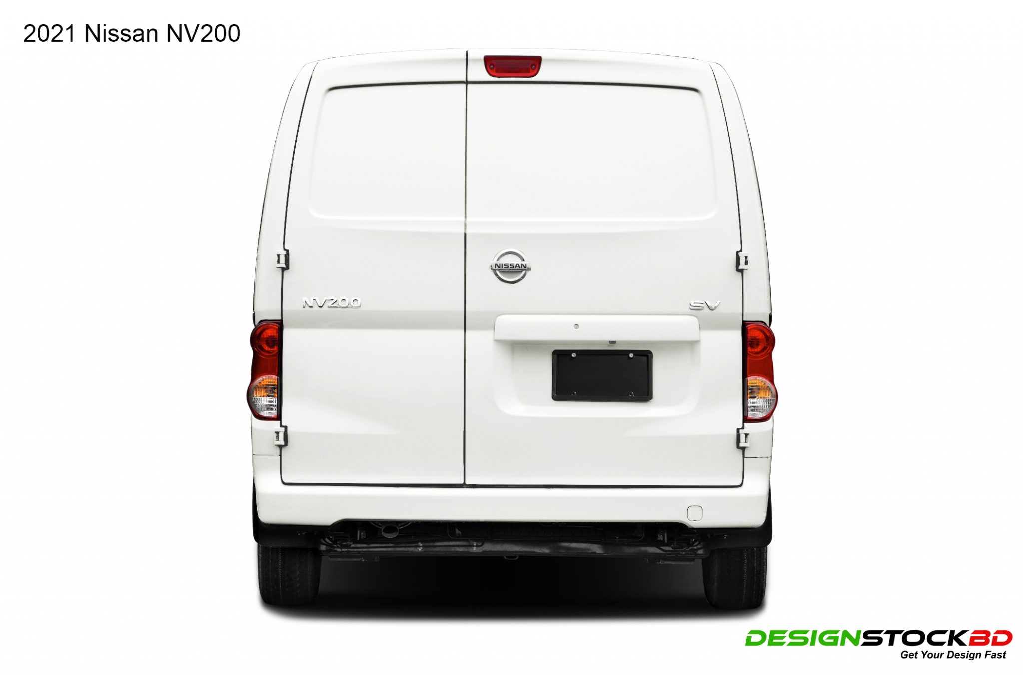 2022 Nissan  NV200  Van Template  Vehicle Wrap  Design 