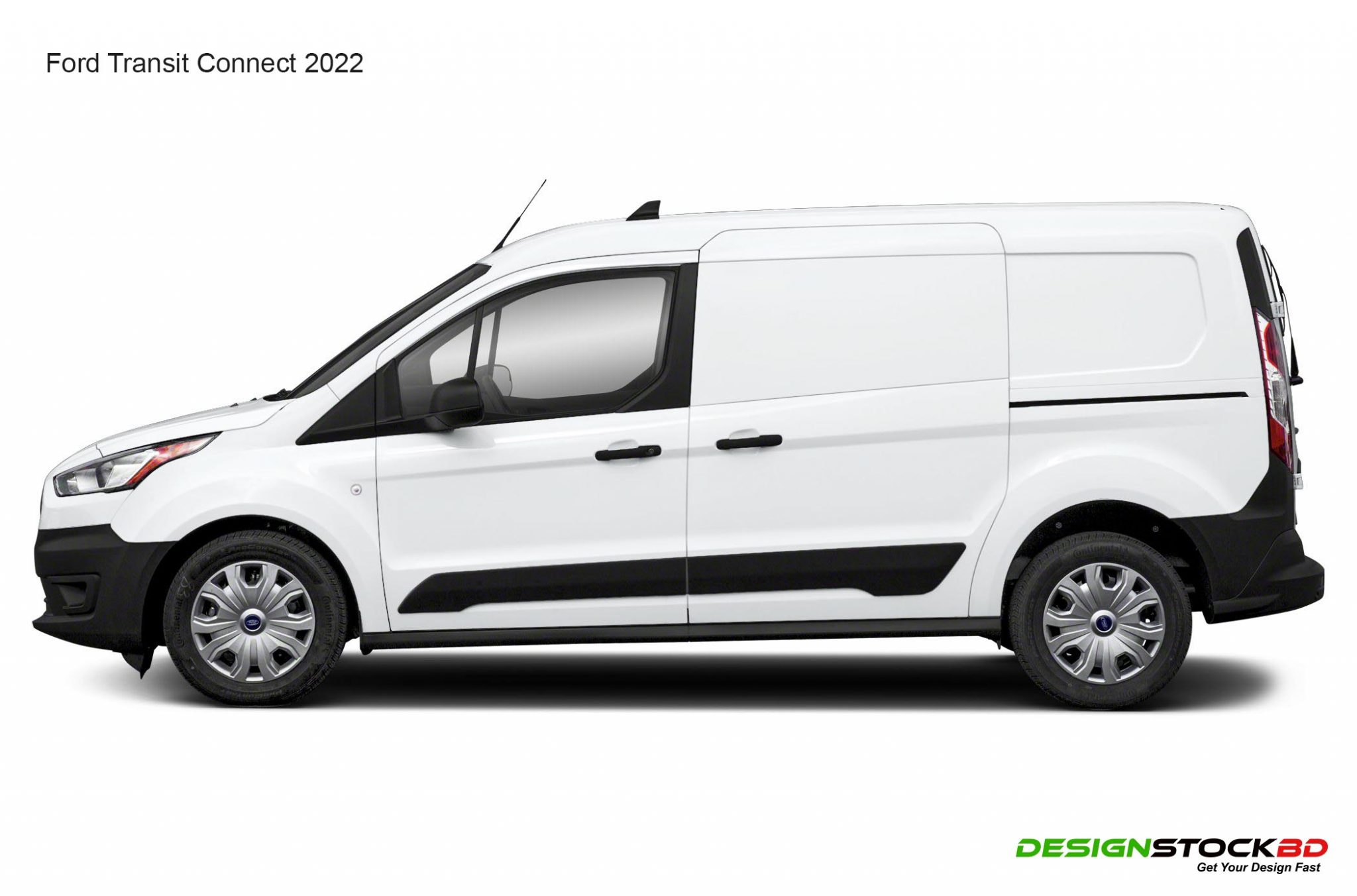 Ford Transit Connect (2022) Van | Vehicle PSD Template – DesignStockBD.Com
